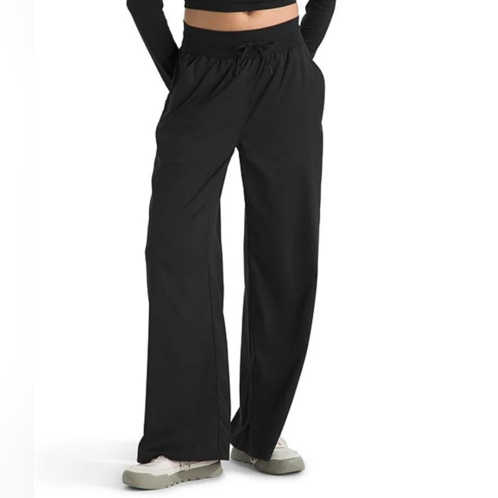 🔥NEW! The North Face Aphrodite Arise Rib-Knit Waist Wide Leg Pull-On Pants